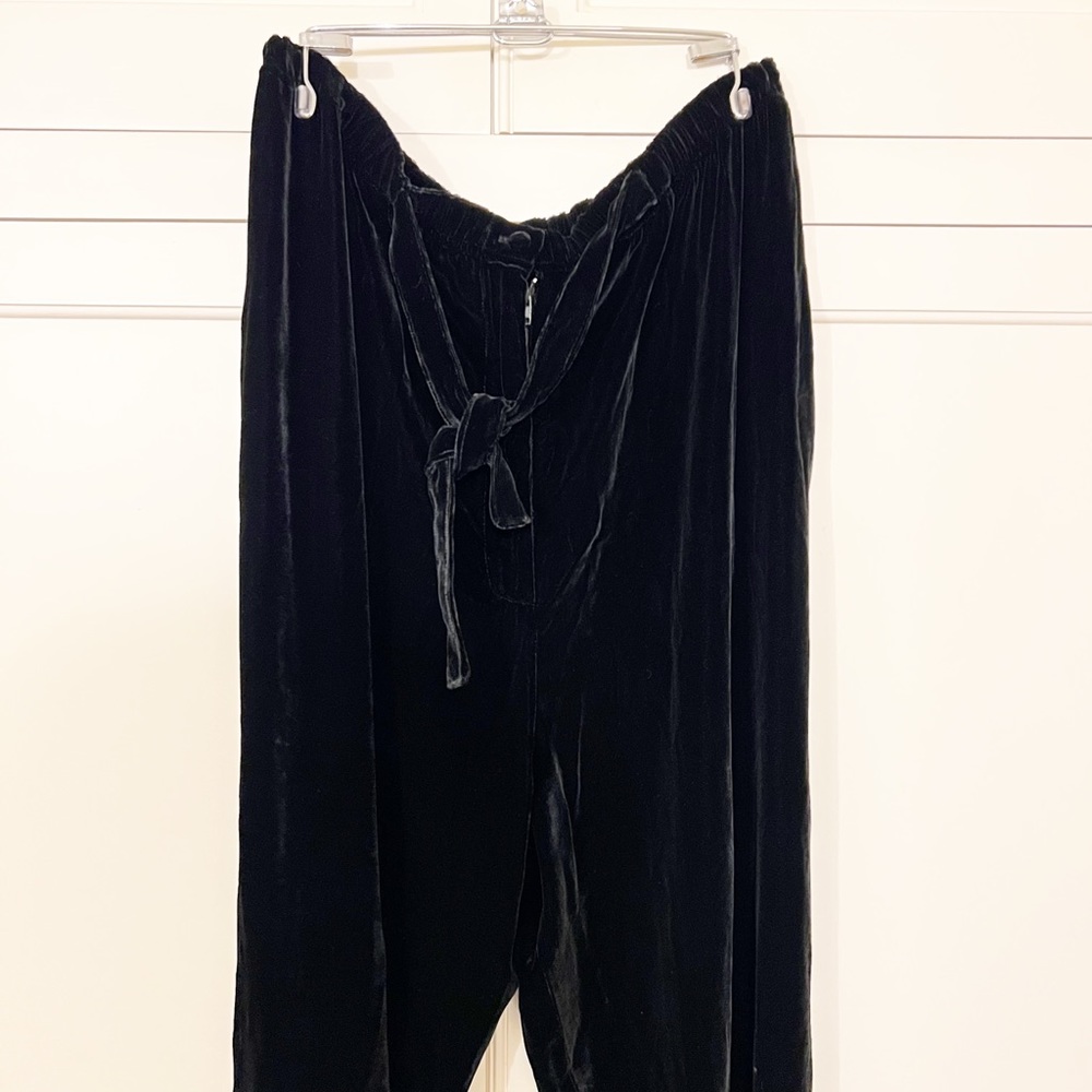 Vintage 90’s black velvet pants - S